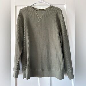 Women’s oversized waffle crewneck top